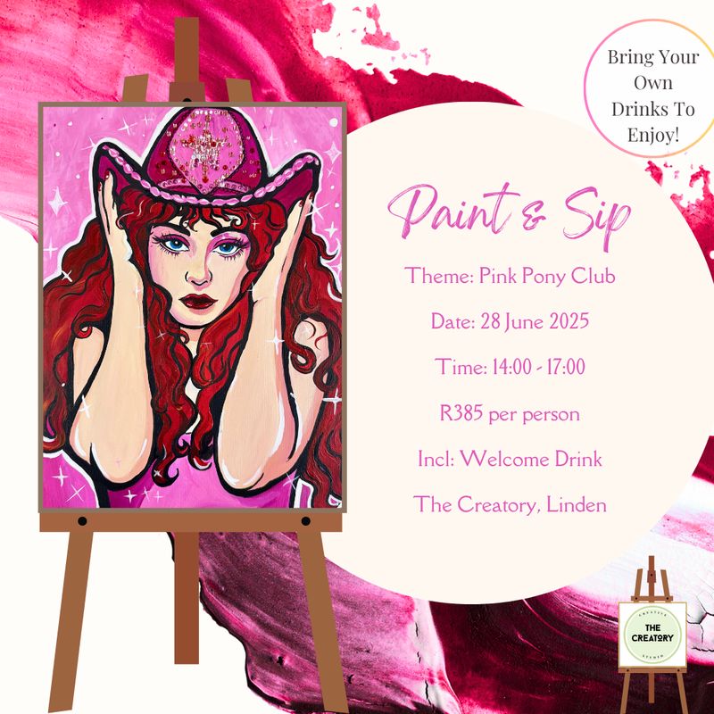 Paint &amp; Sip: Pink Pony Club - 28 June 2025