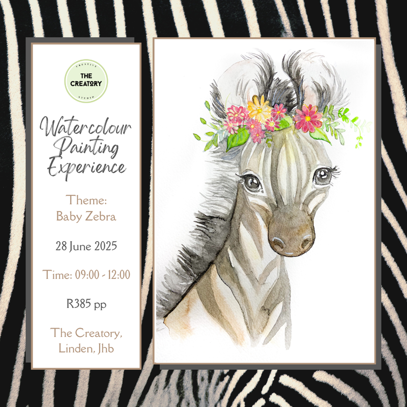 Watercolour Painting Experience: Baby Zebra - 29 June 2025