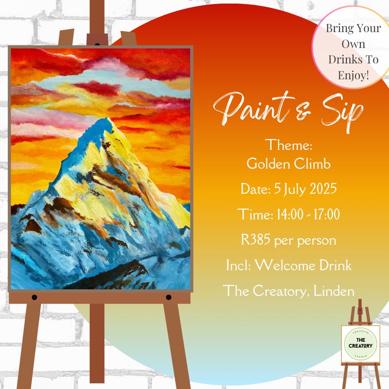 Paint &amp; Sip: Golden Climb - 5 July 2025