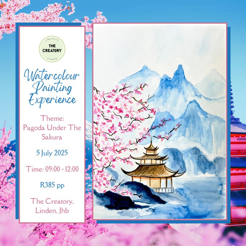 Watercolour Painting Experience: Pagoda Under The Sakura - 5 July 2025