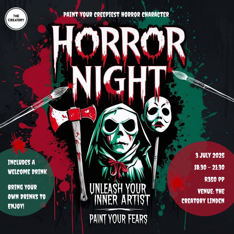 Horror Paint Night: 3 July 2025