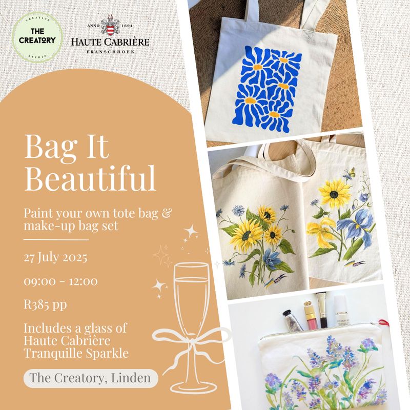 Bag It Beautiful: Tote Bag &amp; Makeup Bag Painting - 27 July 2025
