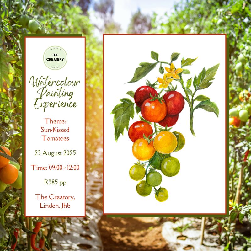Watercolour Painting Experience: Sun-Kissed Tomatoes - 23 August 2025