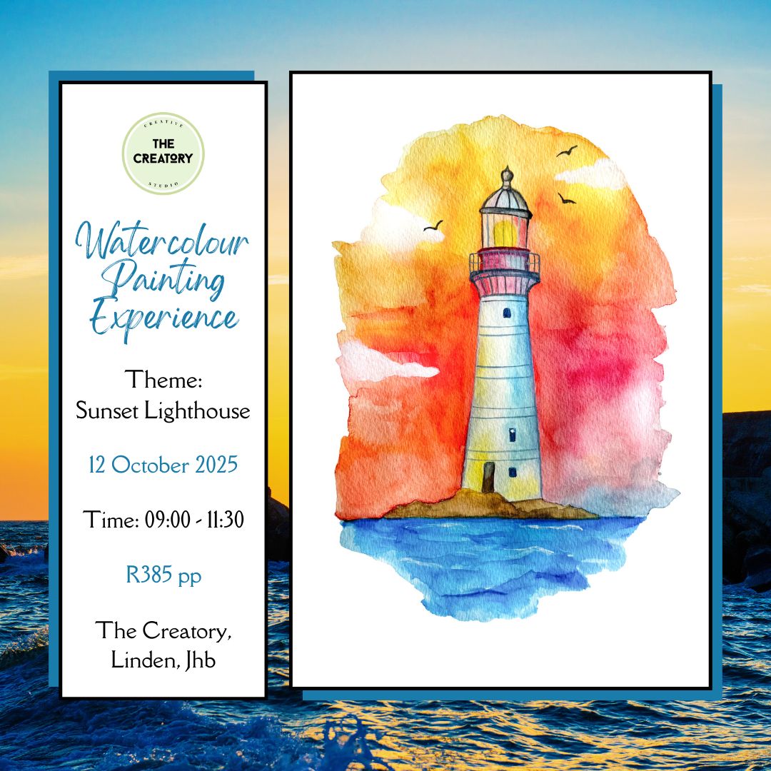 Watercolour Painting Experience: Sunset Lighthouse - 12 October 2025