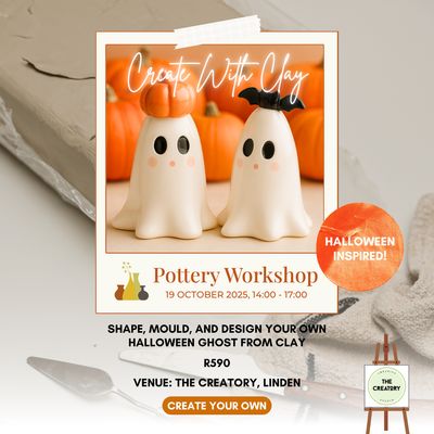 Pottery Workshop: Halloween Ghost - 19 October 2025