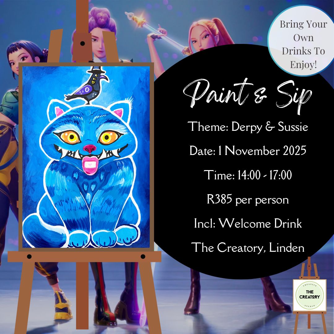 Paint &amp; Sip: Derpy &amp; Sussie (KPop Demon Hunters) - 1 November 2025