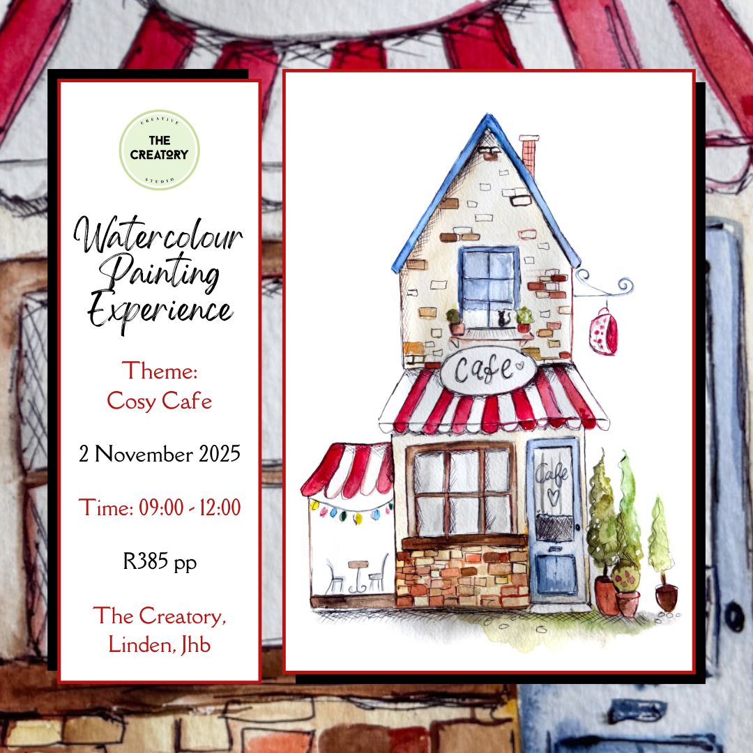 Watercolour Painting Experience: Cosy Cafe - 2 Nov 2025