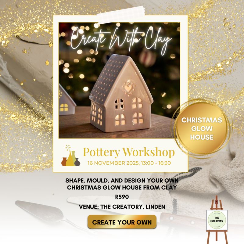 Pottery Workshop: Christmas Glow House - 16 November 2025