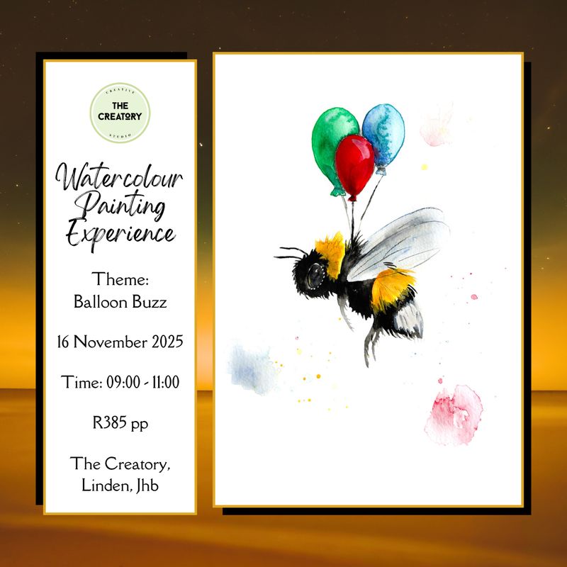 Watercolour Painting Experience: Balloon Buzz - 16 Nov 2025