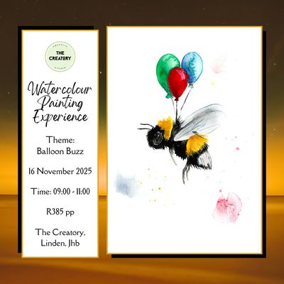 Watercolour Painting Experience: Balloon Buzz - 16 November 2025