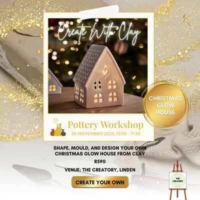 Pottery Workshop: Christmas Glow House - 30 November 2025