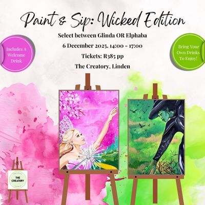 Paint &amp; Sip: Wicked Edition! 6 December 2025
