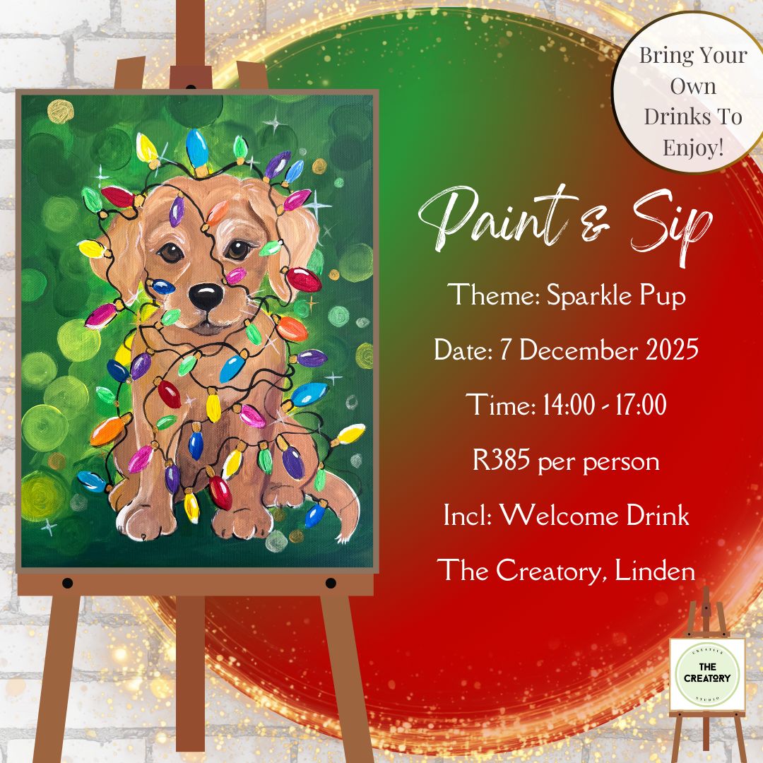 Paint &amp; Sip: Sparkle Pup - 7 December 2025