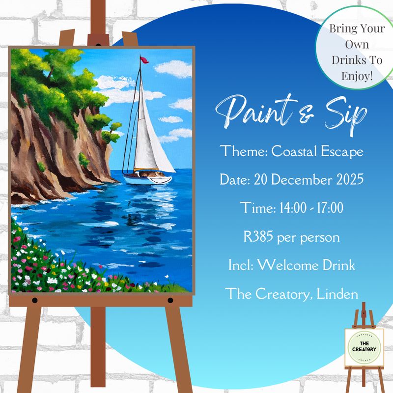 Paint &amp; Sip: Coastal Escape - 20 December 2025