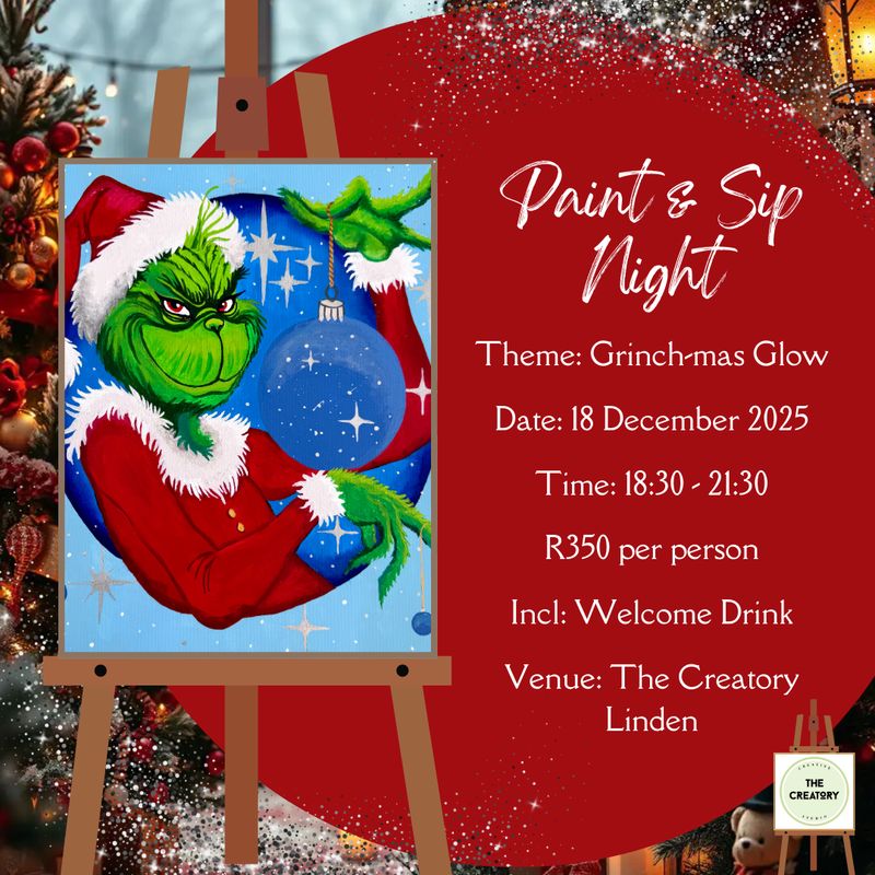 Paint &amp; Sip Night: Grinch-mas Glow - 18 December 2025