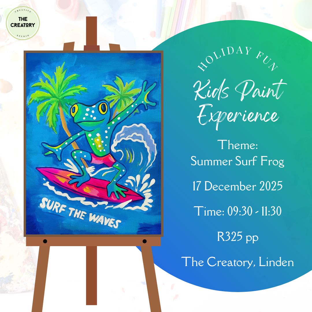Kids Paint Experience: Summer Surf Frog - 17 December 2025