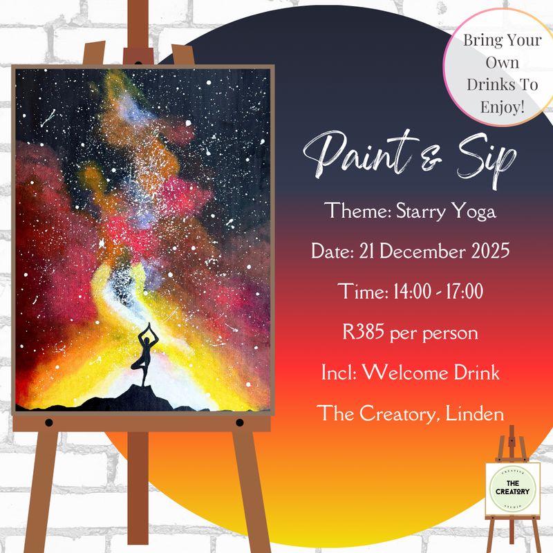 Paint &amp; Sip: Starry Yoga - 21 December 2025