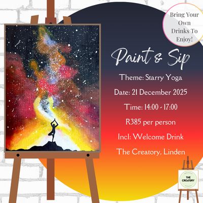 Paint &amp; Sip: Starry Yoga - 21 December 2025