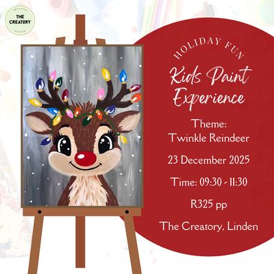 Kids Paint Experience: Twinkle Reindeer - 23 December 2025