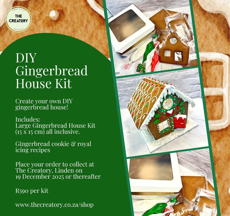 DIY Gingerbread House Making Kit: For Collection On 19 December 2025