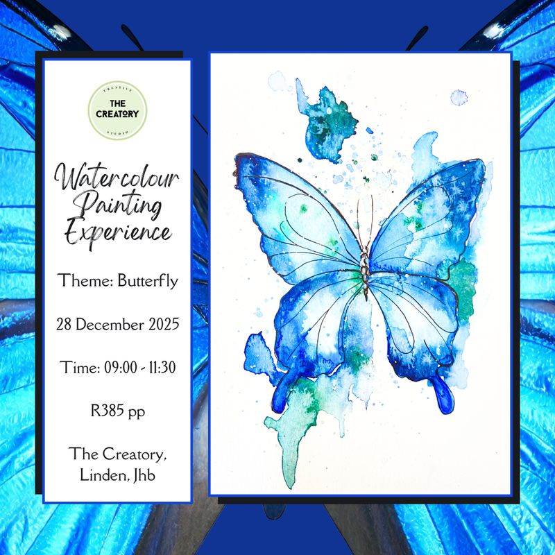 Watercolour Painting Experience: Butterfly - 28 December 2025