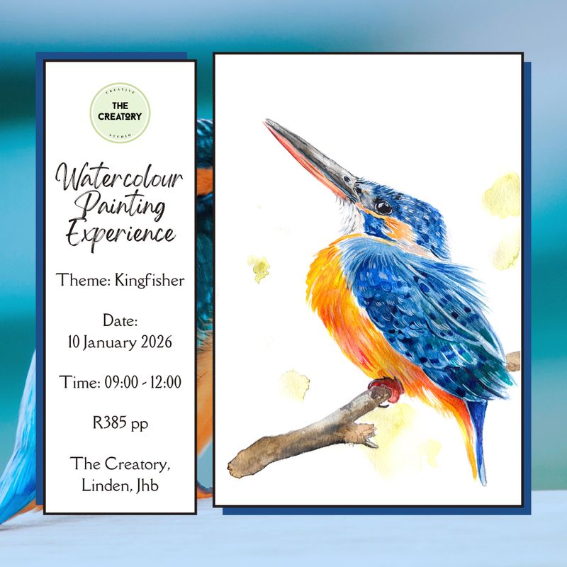 Watercolour Painting Experience: Kingfisher - 10 January 2026