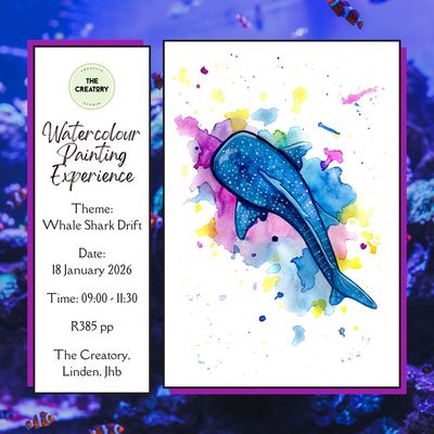 Watercolour Painting Experience: Whale Shark Drift - 18 January 2026