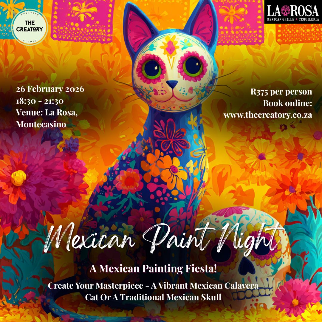 Mexican Paint Night: 26 February 2026 - La Rosa Montecasino