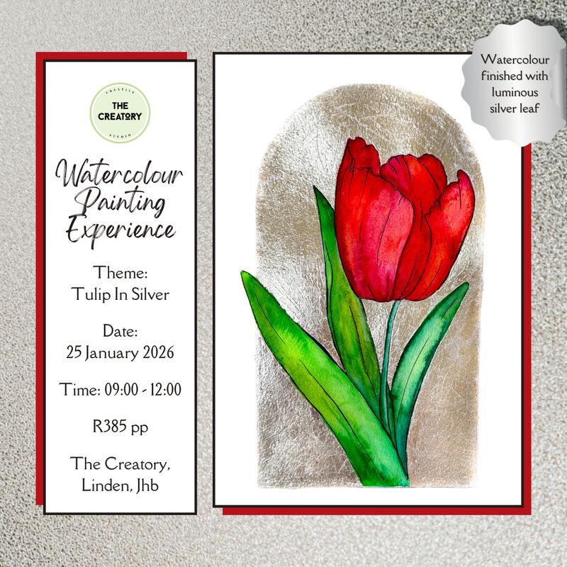 Watercolour Painting Experience: Tulip In Silver - 25 January 2026