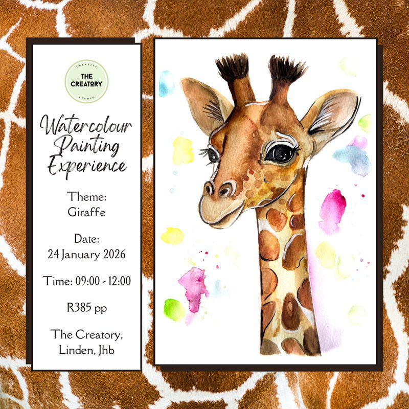 Watercolour Painting Experience: Giraffe - 24 January 2026