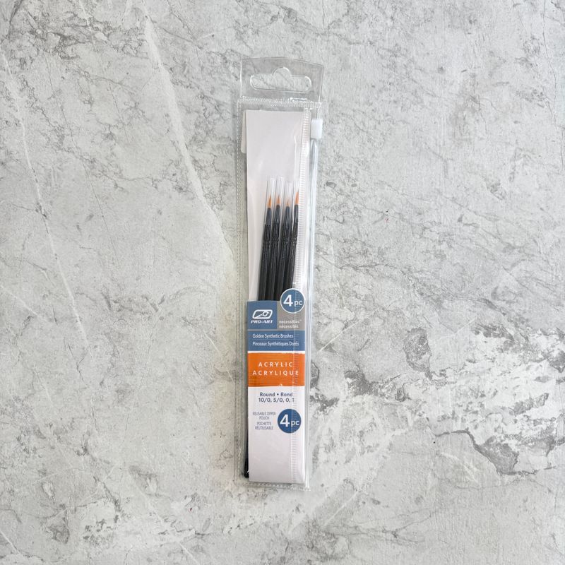 Acrylic Paint Brush Set For Details (4 pc) - Pro-Art