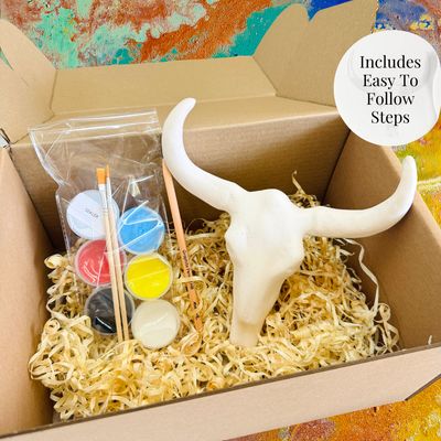 DIY Bull Skull Painting Kit