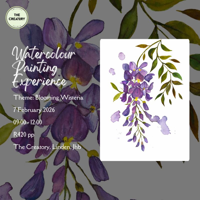 Watercolour Painting Experience: Blooming Wisteria - 7 February 2026