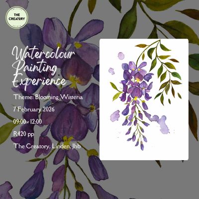 Watercolour Painting Experience: Blooming Wisteria - 7 February 2026