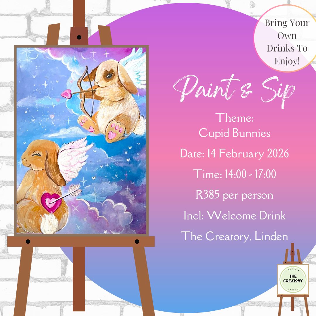 Paint &amp; Sip: Cupid Bunnies - 14 February 2026