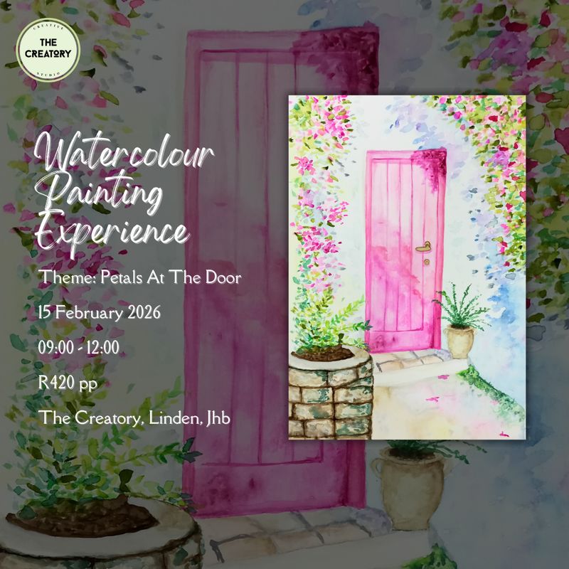 Watercolour Painting Experience: Petals At The Door - 15 February 2026