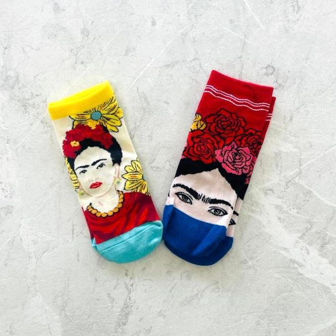 Frida Sock Set of 2 (Red &amp; Yellow)