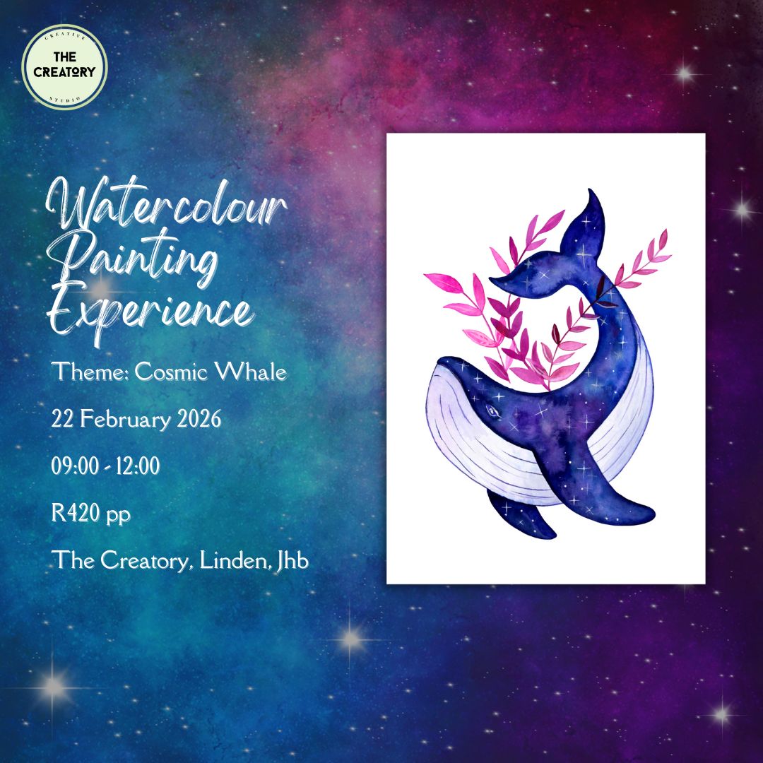 Watercolour Painting Experience: Cosmic Whale - 22 February 2026