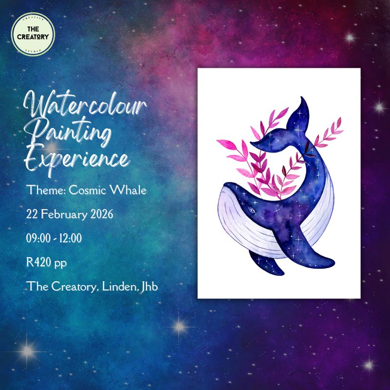 Watercolour Painting Experience: Cosmic Whale - 22 February 2026