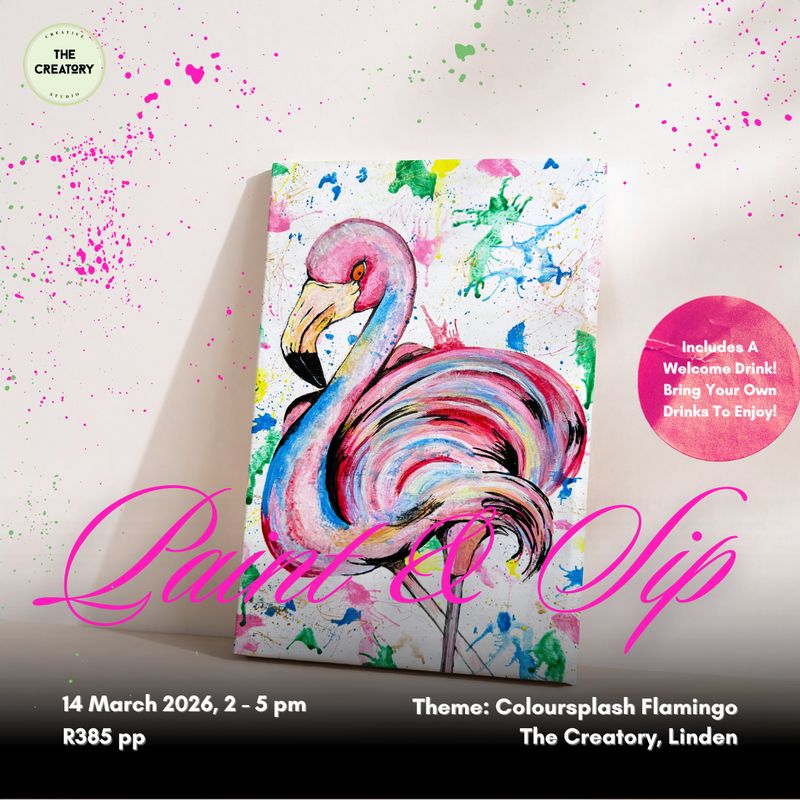 Paint &amp; Sip: Coloursplash Flamingo - 14 March 2026