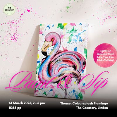 Paint &amp; Sip: Coloursplash Flamingo - 14 March 2026