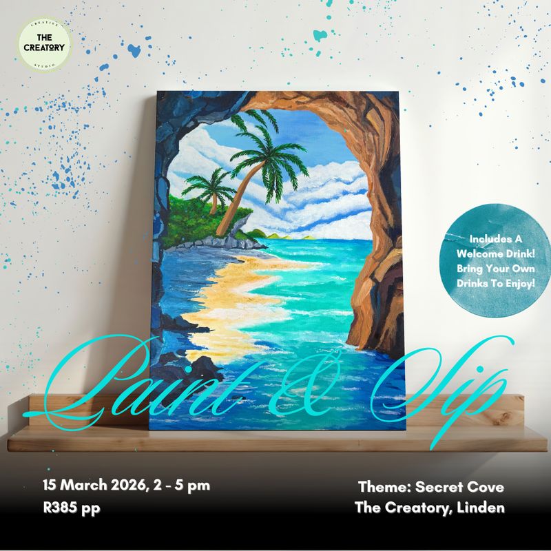 Paint &amp; Sip: Secret Cove - 15 March 2026