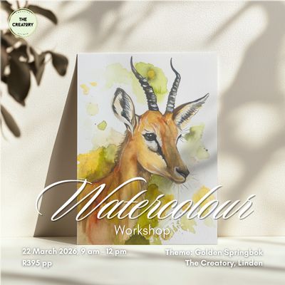 Watercolour Workshop: Golden Springbok - 22 March 2026