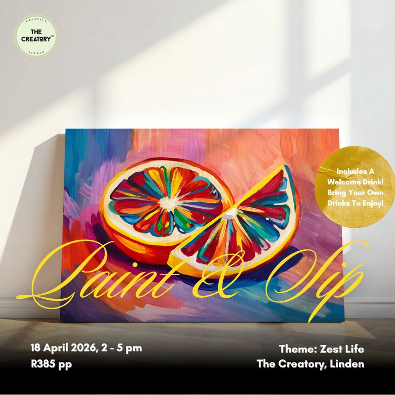 Paint &amp; Sip: Zest Life - 18 April 2026