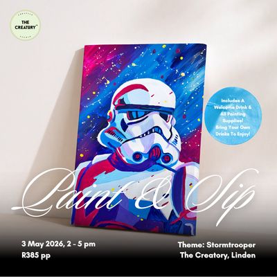 Paint &amp; Sip: Stormtrooper - 3 May 2026