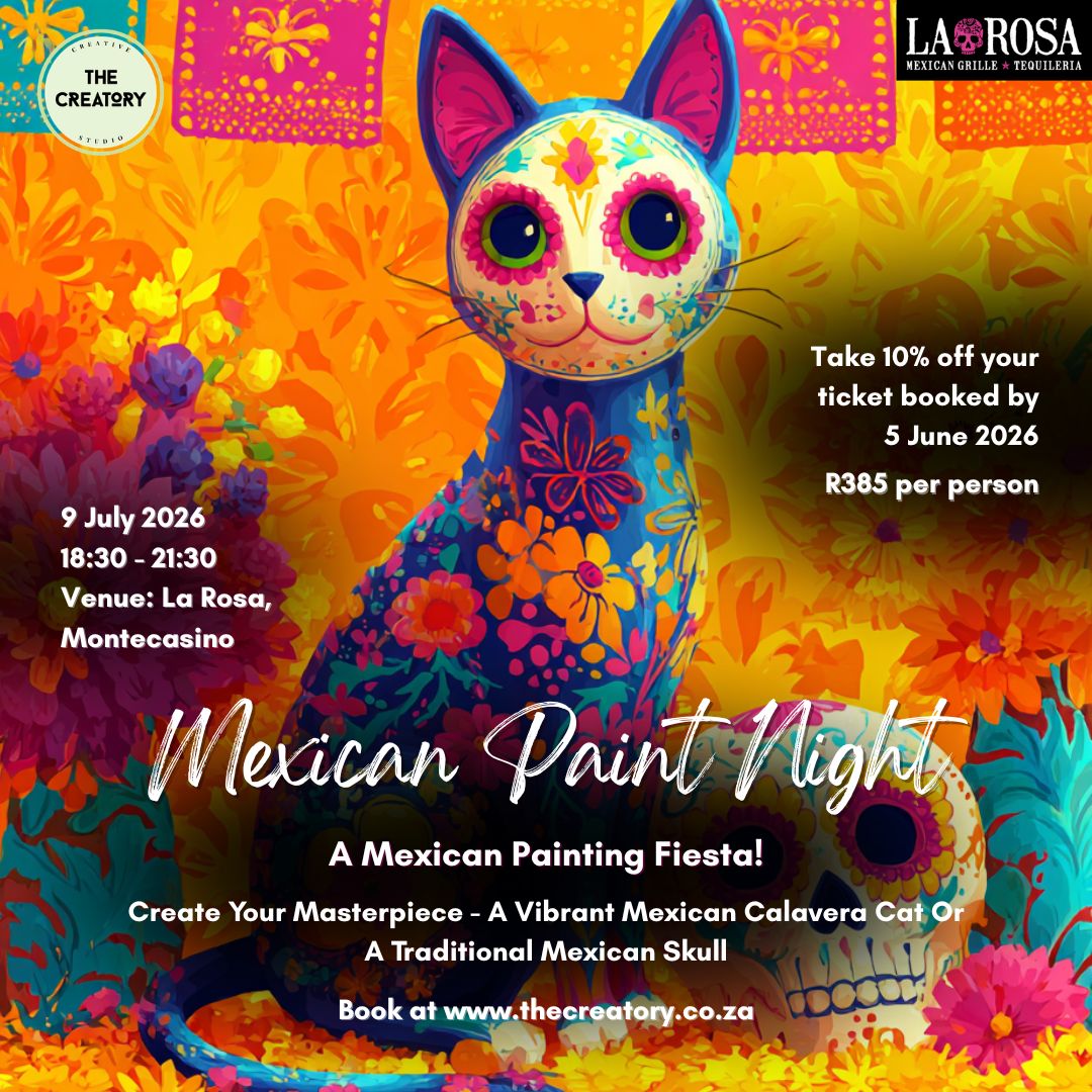 Mexican Paint Night: 9 July 2026 - La Rosa Montecasino