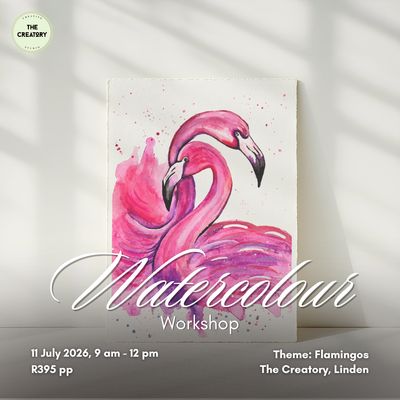 Watercolour Workshop: Flamingos - 11 July 2026