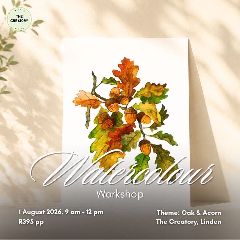 Watercolour Workshop: Oak &amp; Acorn - 1 August 2026
