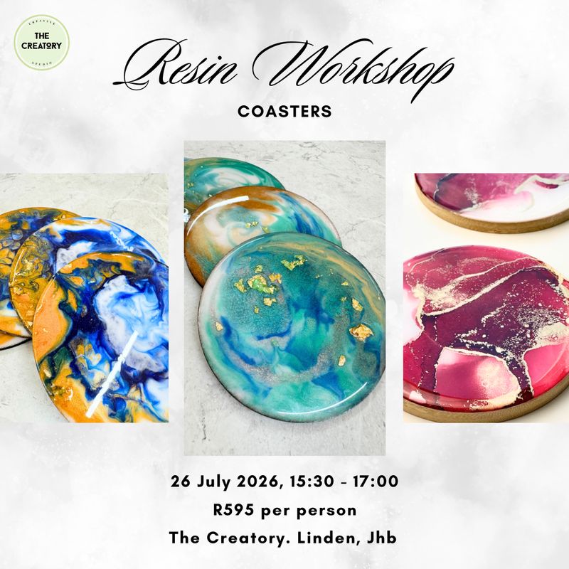 Resin Workshop: Coasters - 26 July 2026