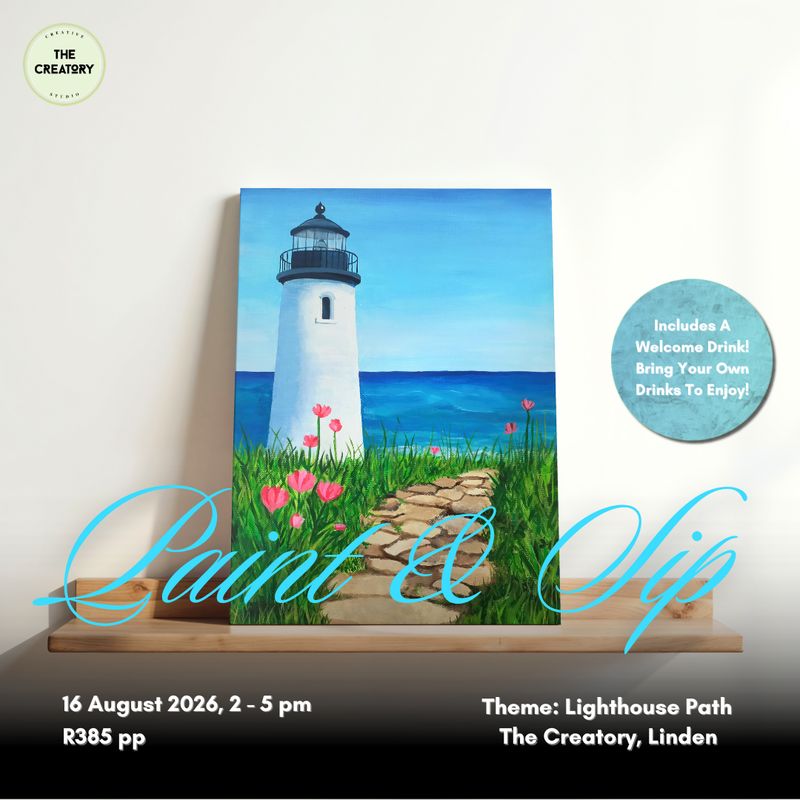 Paint &amp; Sip: Lighthouse Path - 16 August 2026